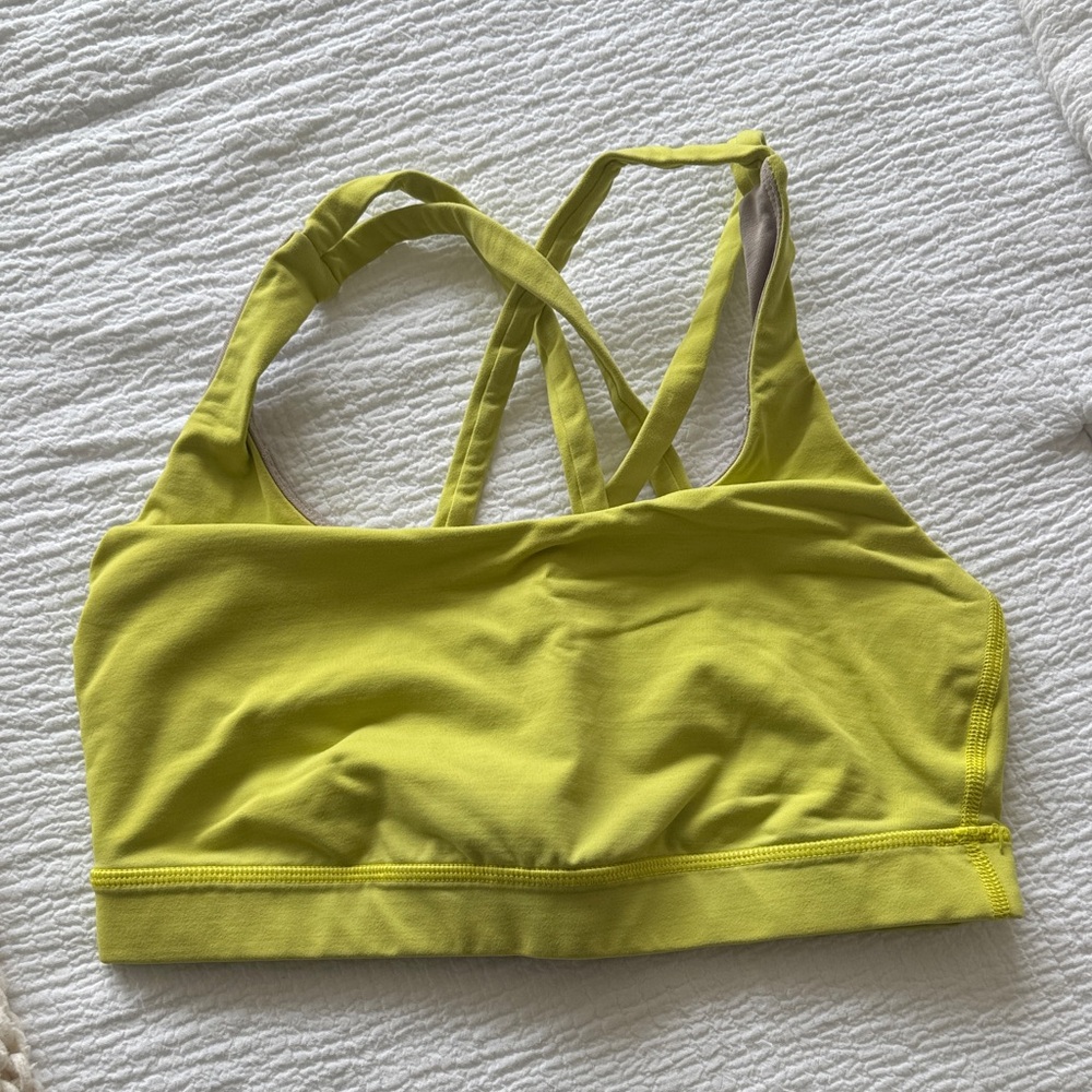 lululemon athletica Vibrant Yellow Sports Bra